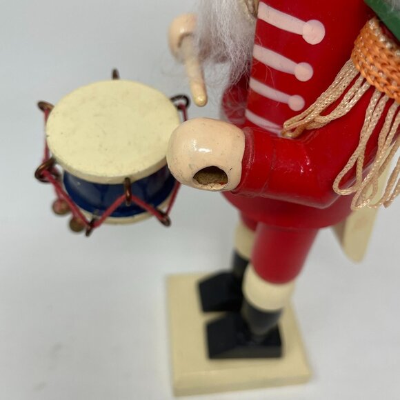 VTG Expertic Erzgebirge Nutcracker Drummer Box Handmade DDR East Germany Wooden - Picture 8 of 9